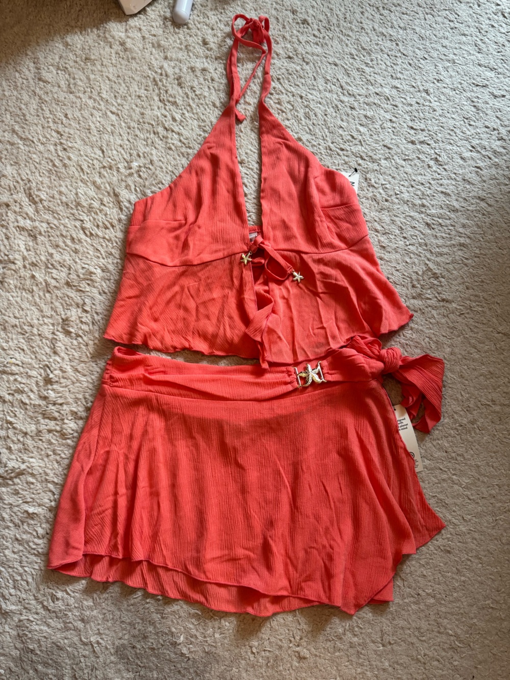 NWT starfish halter & skirt set